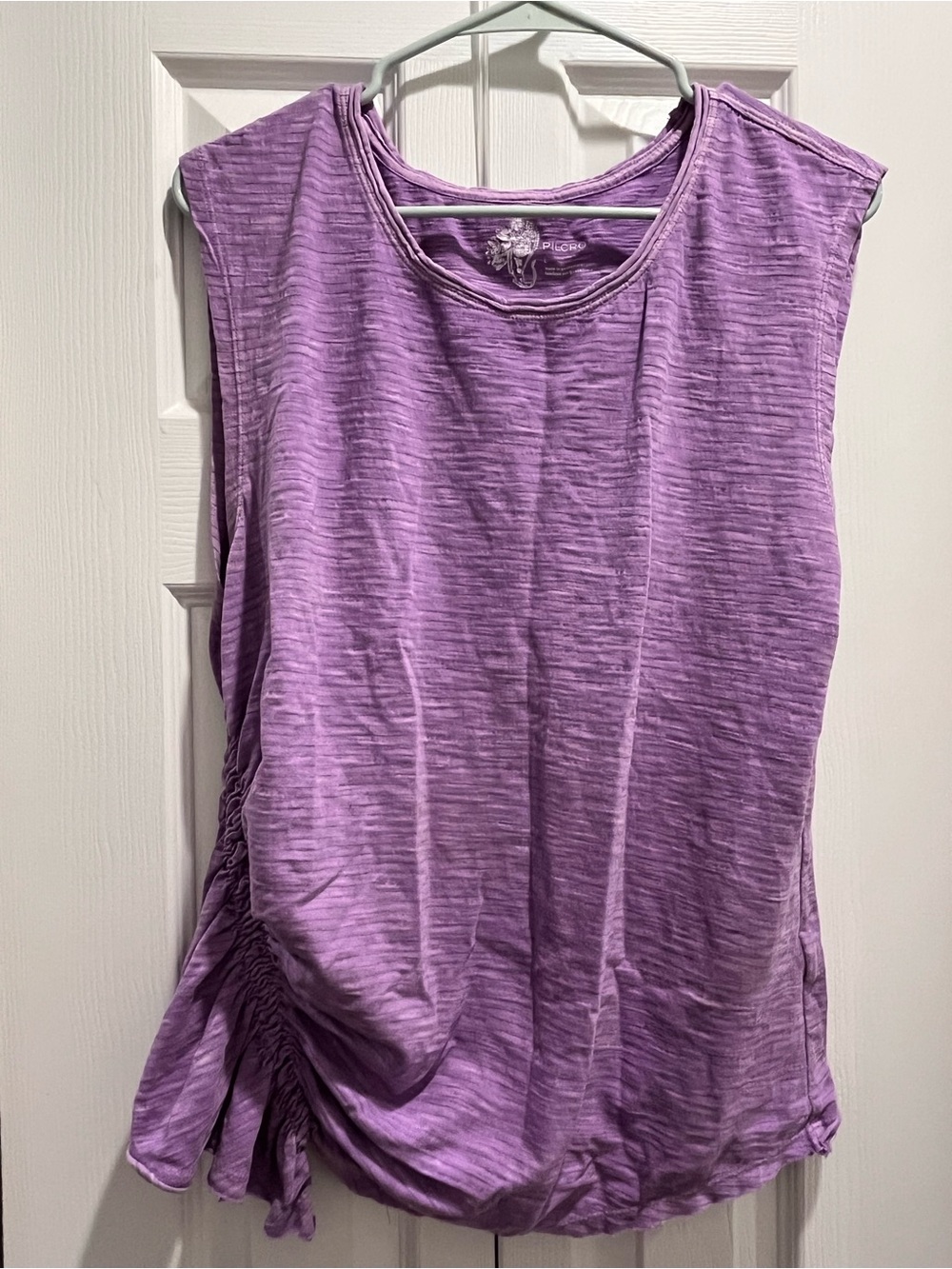 Pilcro Lavender Ruched Side Tank